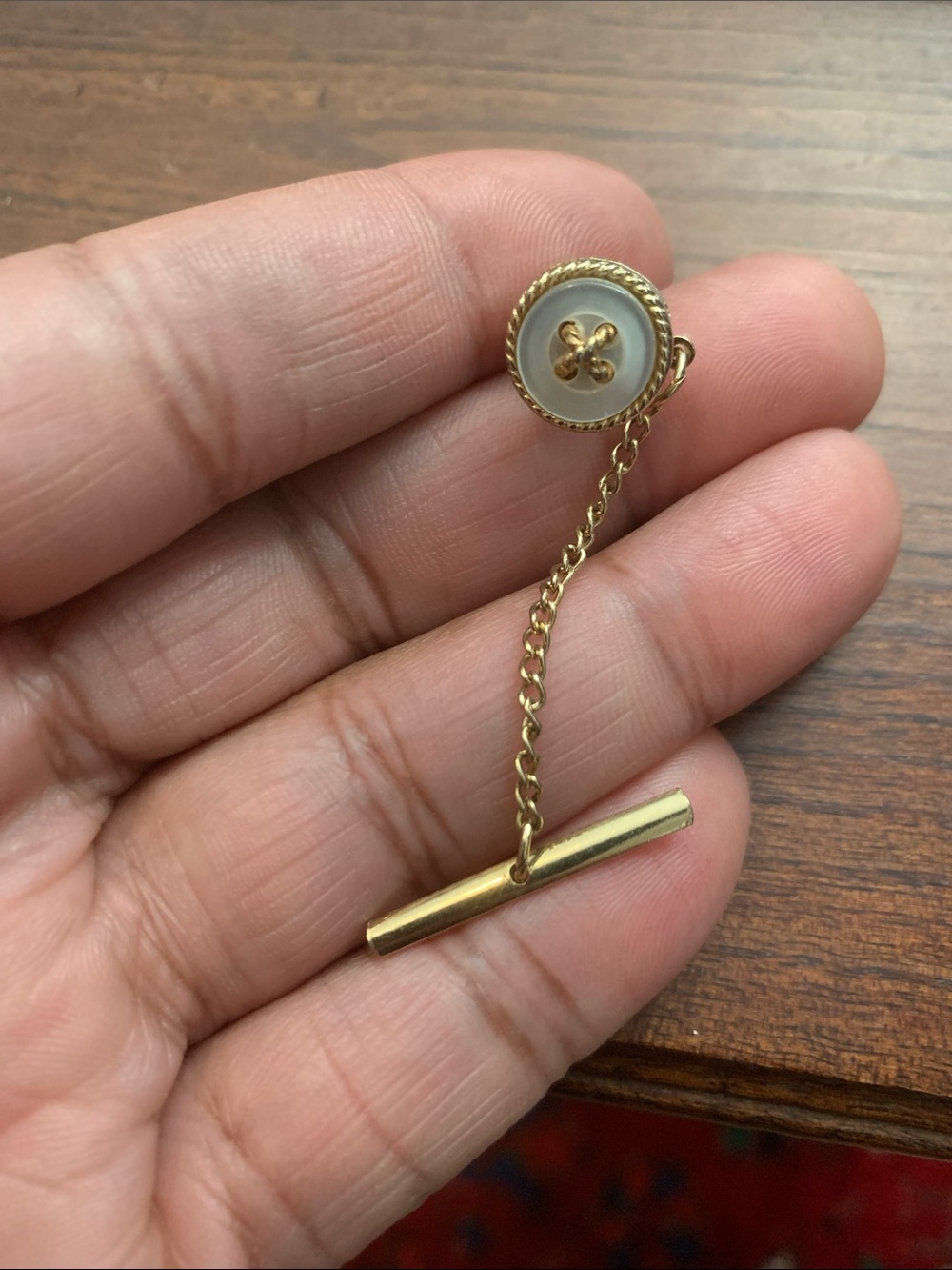 Vintage Swank Mother of Pearl Tie pin